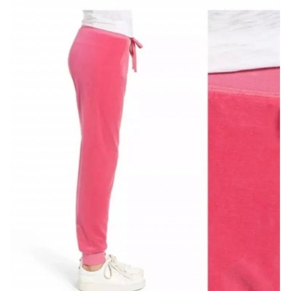 NWT Juicy Couture Hot Pink track pants girls L 10-12